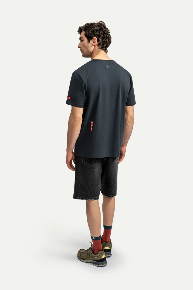 Wholesale,KAFT, KAFT Faded Black Knitting Chair Design Print T-Shirt, Black, Extra Large-48-TagXL