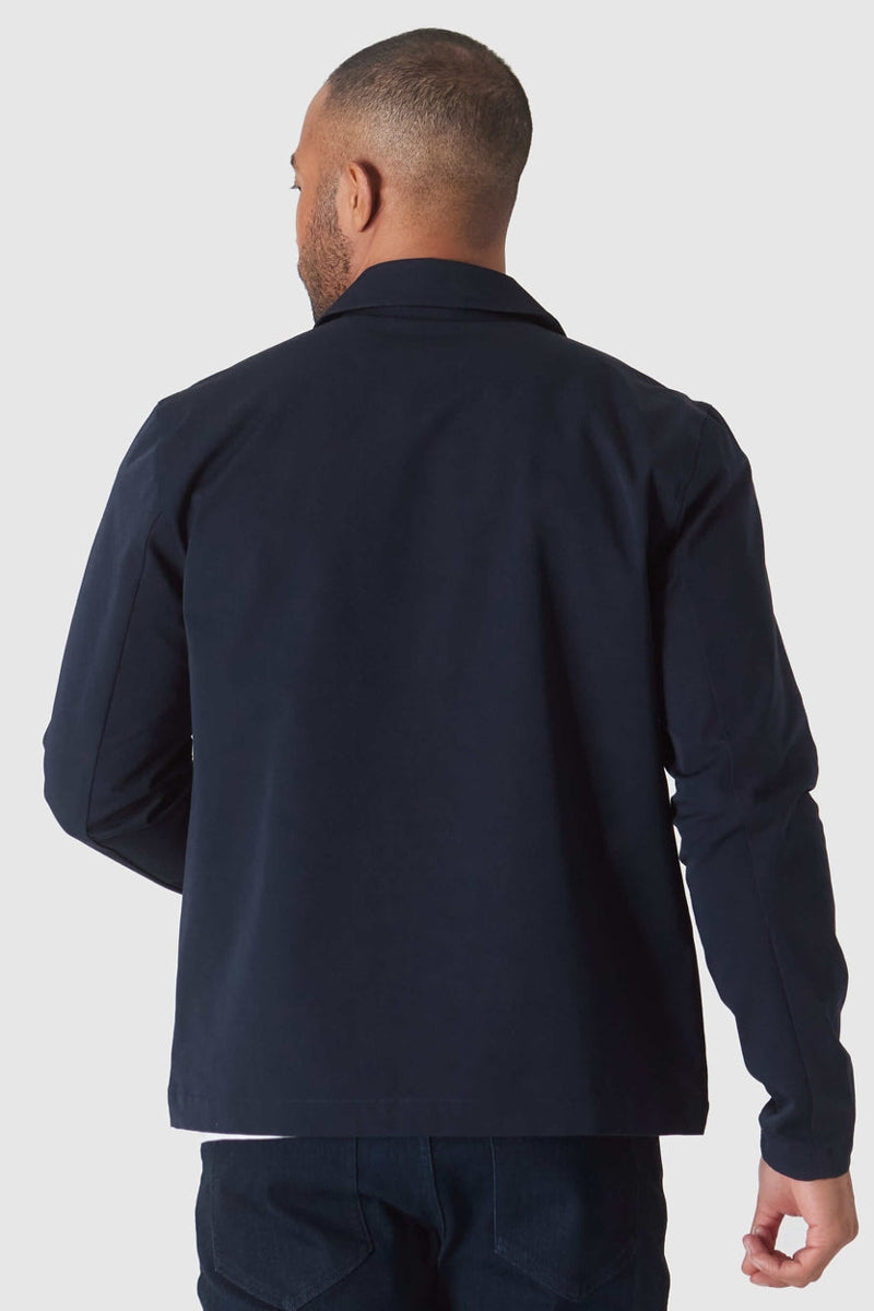 Faire,True Classic, True Classic Navy Added Stretch Twill Jacket, Blue, Medium-40-TagM