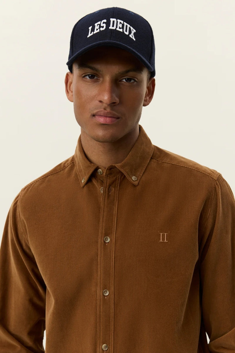 Wholesale,Les Deux, Les Deux Brown Fine Cotton Corduroy Overshirt, Brown, Extra Large-48-TagXL