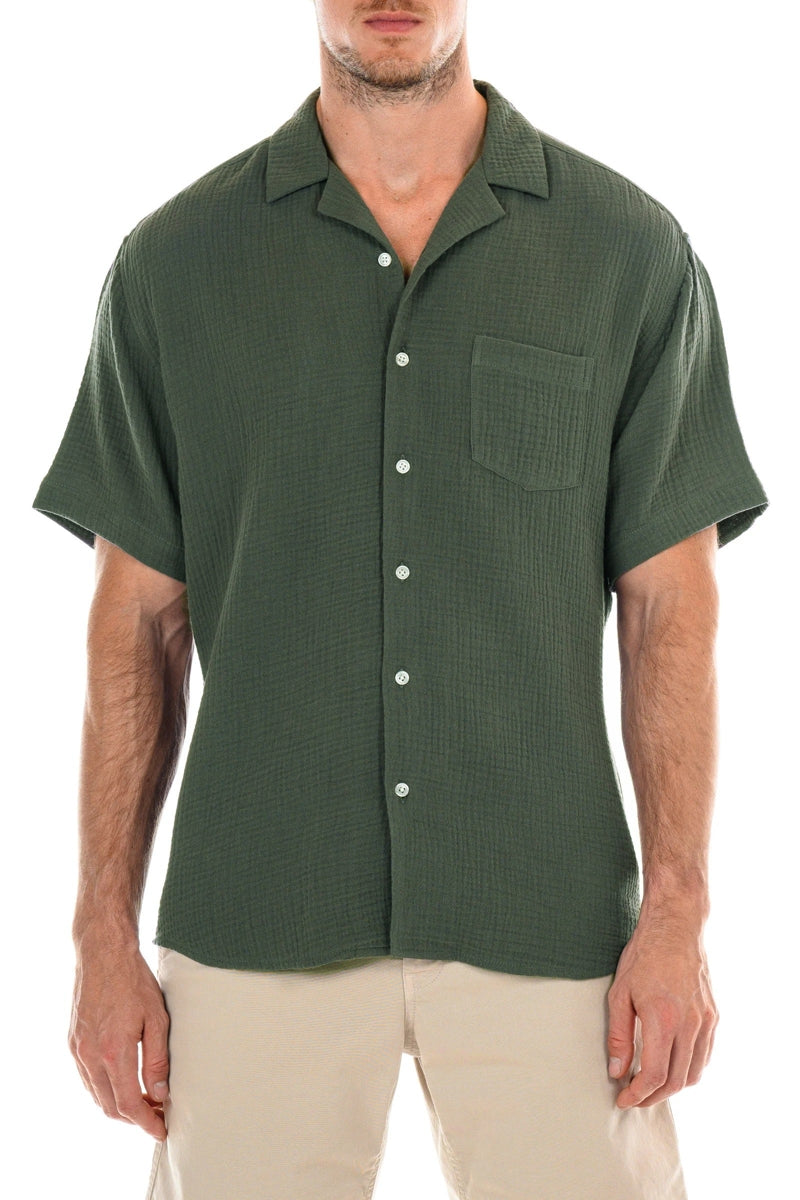 Wholesale,Original Paperbacks, Original Paperbacks Dark Olive Morro Bay Shirt, Green, Extra Large-46-TagXL