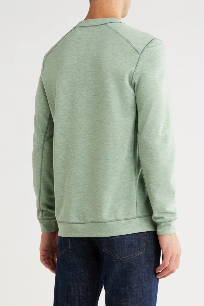 Wholesale,Nicoby Age of Wisdom, Nicoby Age of Wisdom Green Melange Keyhole Sweatshirt, Green, Medium-42-TagMLarge-45-TagLExtra Large-48-TagXLExtra Extra Large-52-TagXXL