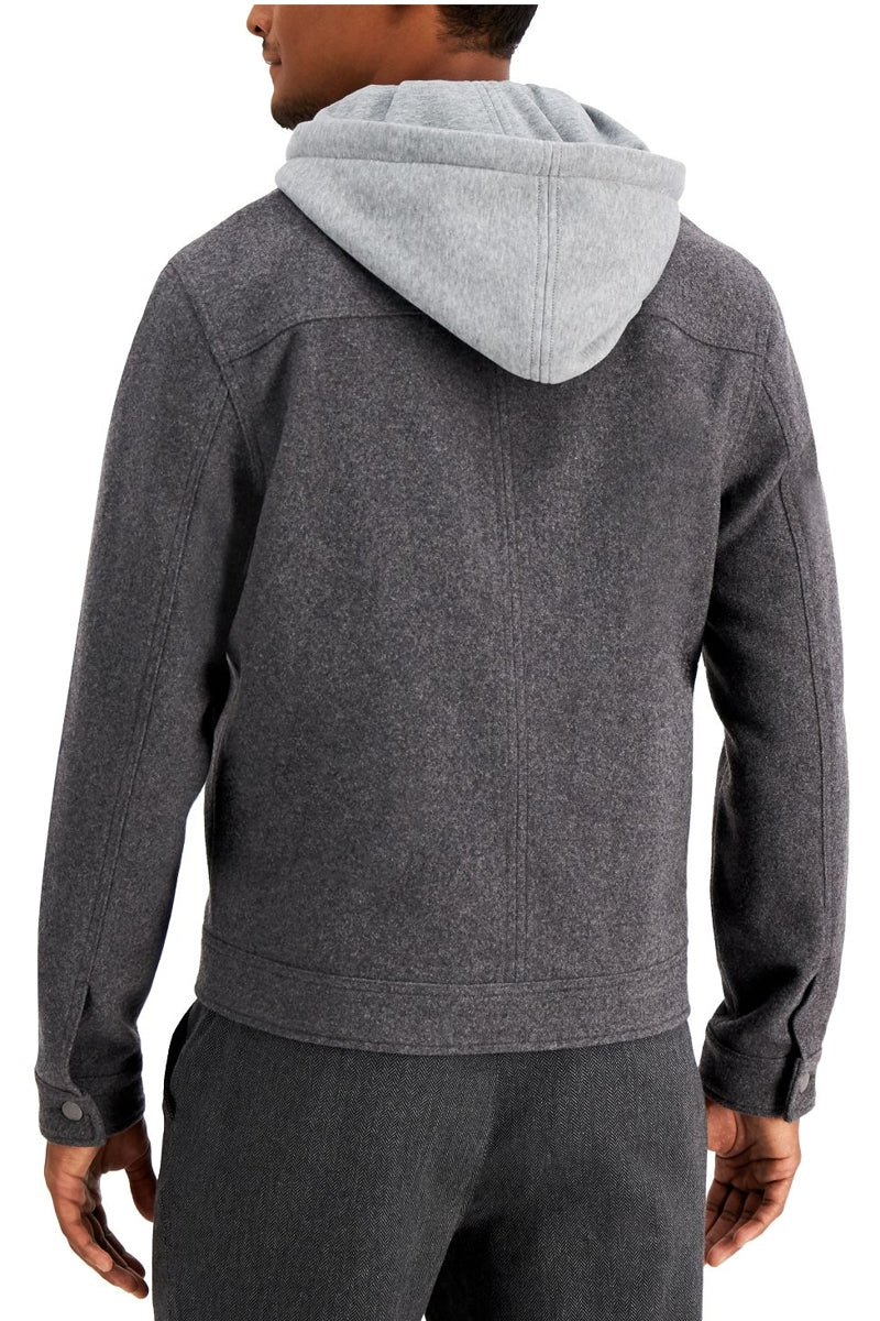 Wholesale,Sun + Stone, Sun + Stone Grey Hooded Tucker Jacket, Grey, Medium-44-TagM