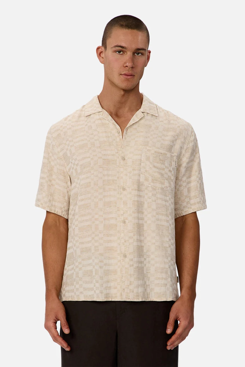 Wholesale,INDUSTRIE AUSTRALIA, INDUSTRIE AUSTRALIA Wheat Combo Textured Shirt, Tan, Small-43-TagSMedium-45-TagMLarge-47-TagLExtra Large-49-TagXLExtra Extra Large-52-TagXXL