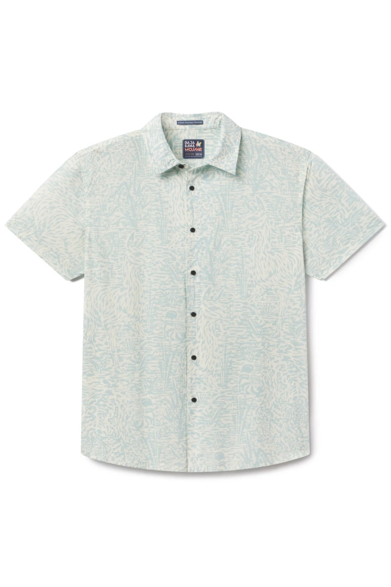Wholesale,Baja Llama, Baja Llama Green/Tan Hidden Lama Print Performance Shirt, Green, Large-45-TagL