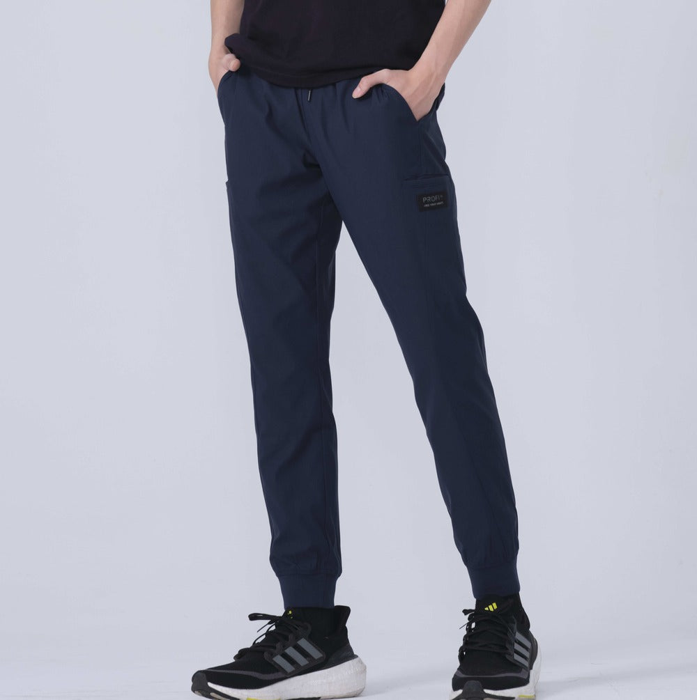 Direct From Brand,PROFI, PROFI Navy Blue Multi-Functional Sun protection and UV resistance Sporty Joggers, Blue, 31W-28L-TagM