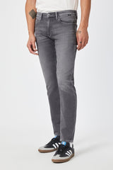 Mavi Smoke Brushed Charcoal Slim Leg Athletic Jeans