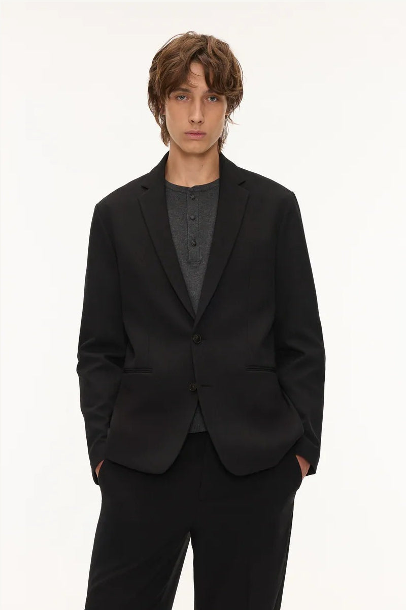 Direct From Brand,FYNE, FYNE Black Wrinkle Resistant Blazer, Black, Large-44-TagL