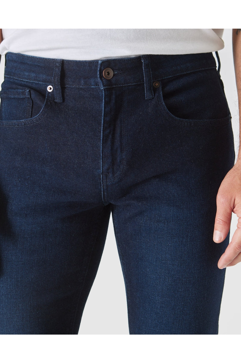 Faire,True Classic, True Classic Indigo Rinse Slim Stretch Jeans, Blue, 30W-32L-Tag30
