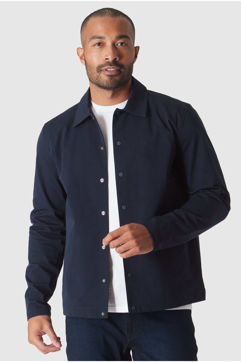 Faire,True Classic, True Classic Navy Added Stretch Twill Jacket, Blue, Large-44-TagL