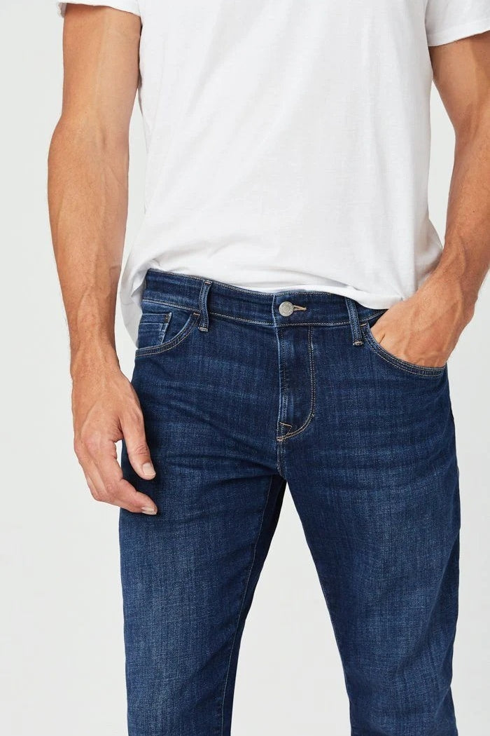 Wholesale,Mavi, Mavi Dark Feather Blue Zach Straight Leg Jeans, Blue, 40W-32L-Tag40