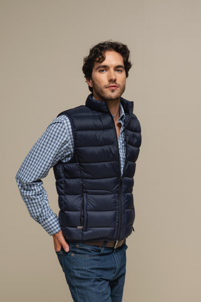 Faire,SMF, SMF Navy Padded Vest, Blue, Medium-43-TagL