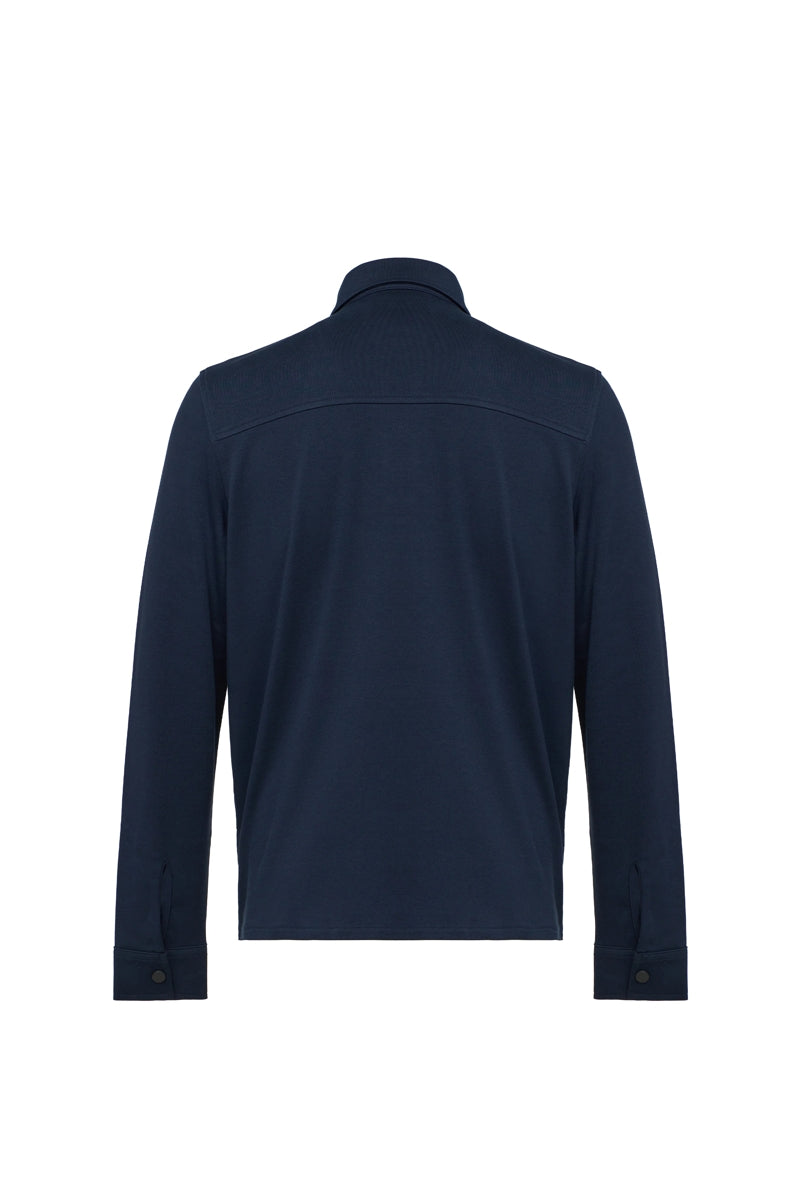 Wholesale,Luchiano Visconti, Luchiano Visconti Navy Quilted Jersey Knit Shacket, Blue, Medium-46-TagMLarge-48-TagLExtra Large-50-TagXLExtra Extra Large-52-TagXXLSmall-44-TagS
