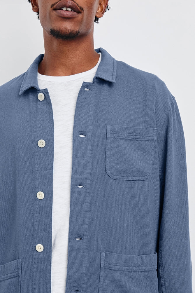 Wholesale,Rails, Rails Washed Blue Twill Overshirt, Blue, Large-48-TagL