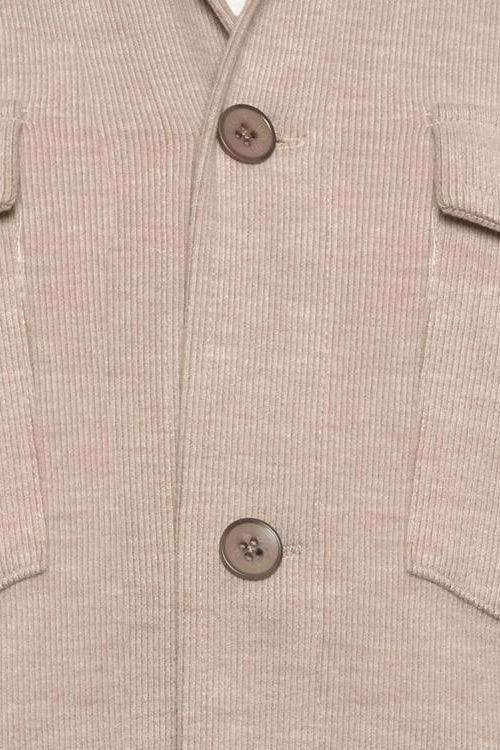 Direct From Brand,R2 Amsterdam, R2 Amsterdam Beige Corduroy Overshirt, Tan, Small-40-TagS