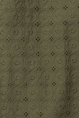 Wholesale,Bonobos, Bonobos Olive Green Circle Embroidered Eyelet Shirt, Green, Small-42-TagSMedium-45-TagMLarge-48-TagLExtra Large-50-TagXL