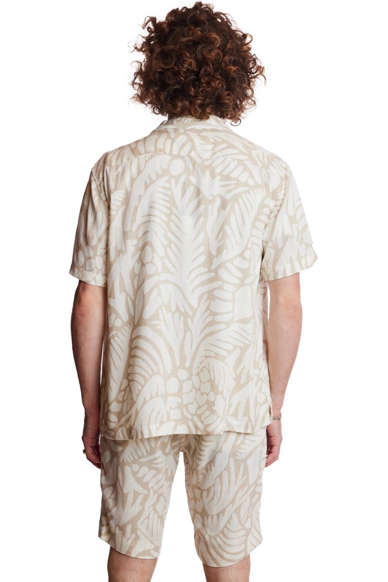 Wholesale,Paisley & Gray, Paisley & Gray Tan & Cream Abstract Print Shirt, Tan, Small-42-TagSMedium-44-TagMLarge-46-TagLExtra Large-48-TagXLExtra Extra Large-50-TagXXL