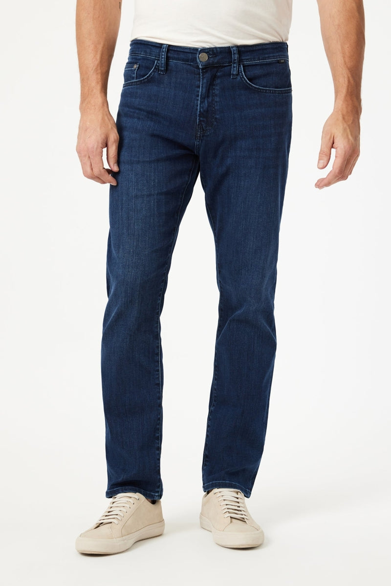 Wholesale,Mavi, Mavi Deep Brushed Supermove Zach Straight Leg Jeans, Blue, 30W-30L-Tag30