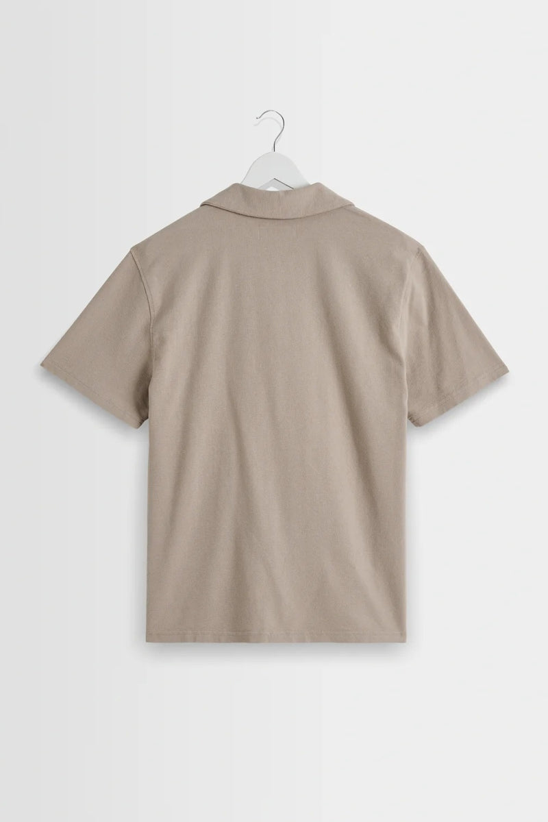 Wholesale,Wax London, Wax London Clay Textured Organic Cotton Polo, Tan, Medium-43-TagMLarge-45-TagLExtra Large-47-TagXL