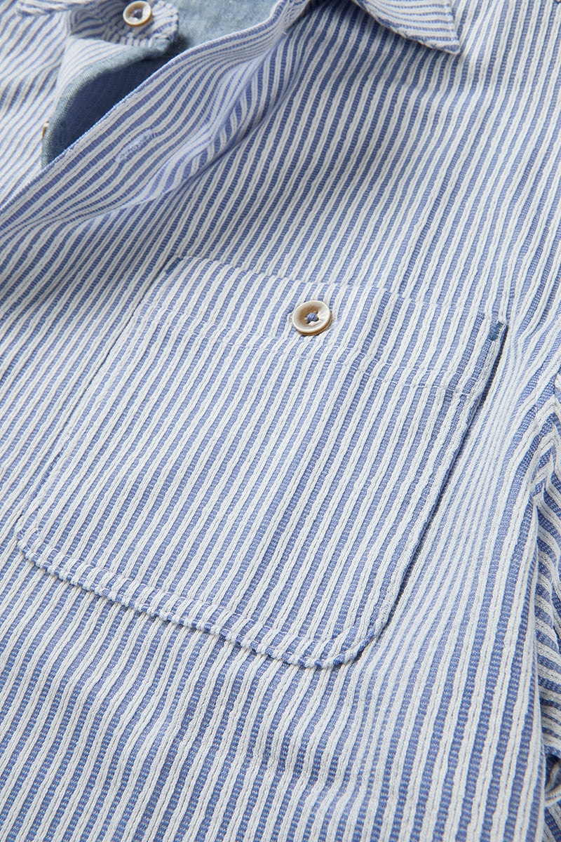 Wholesale,Nicoby Age of Wisdom, Nicoby Age of Wisdom Blue/White Textured Striped Shirt, Blue, Medium-43-TagM