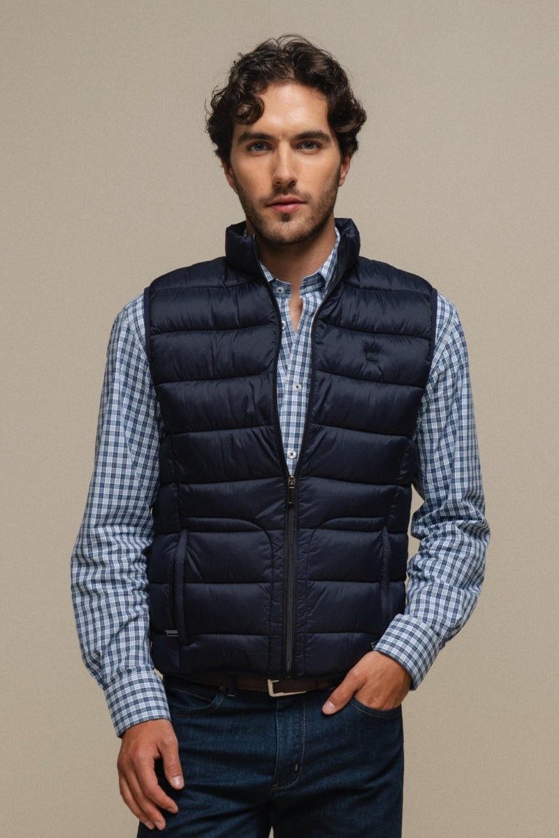 Faire,SMF, SMF Navy Padded Vest, Blue, Medium-43-TagL
