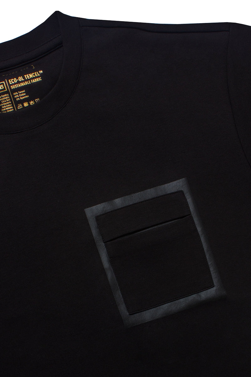Wholesale,The Shirt Bar, The Shirt Bar Black Premium Performance Tee, Black, Medium-44-TagM