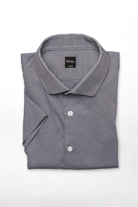 Wholesale,Brisk, Brisk Charcoal Grey Performance Ultra Stretch Short Sleeve Shirt, Grey, Medium-43-TagMLarge-46-TagLExtra Large-49-TagXLExtra Extra Large-52-TagXXLSmall-40-TagS