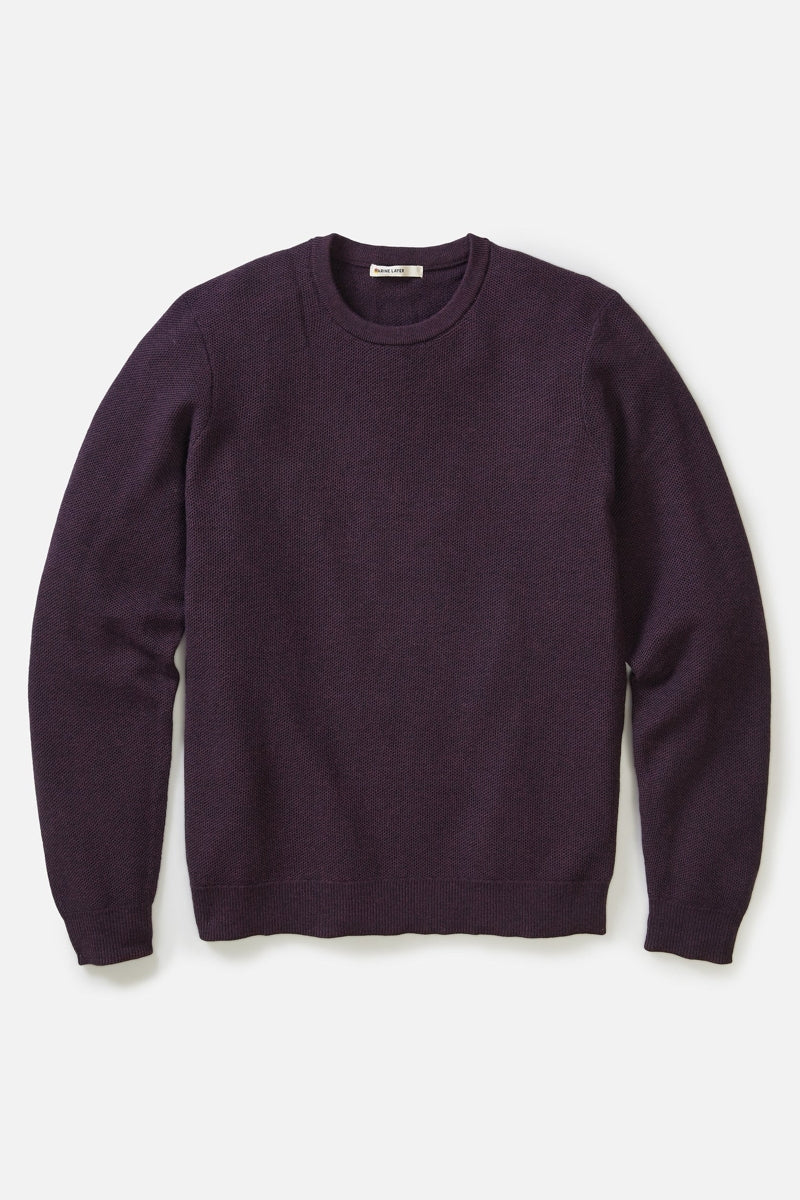 Wholesale,Marine Layer, Marine Layer Dark Purple Crewneck Sweater, Purple, Large-45-TagL