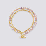 Olivia Yao Puppls Pink Pearl Necklace/Bracelet