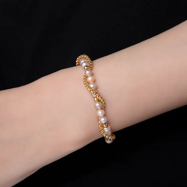 Olivia Yao Puppls Pink Pearl Necklace/Bracelet