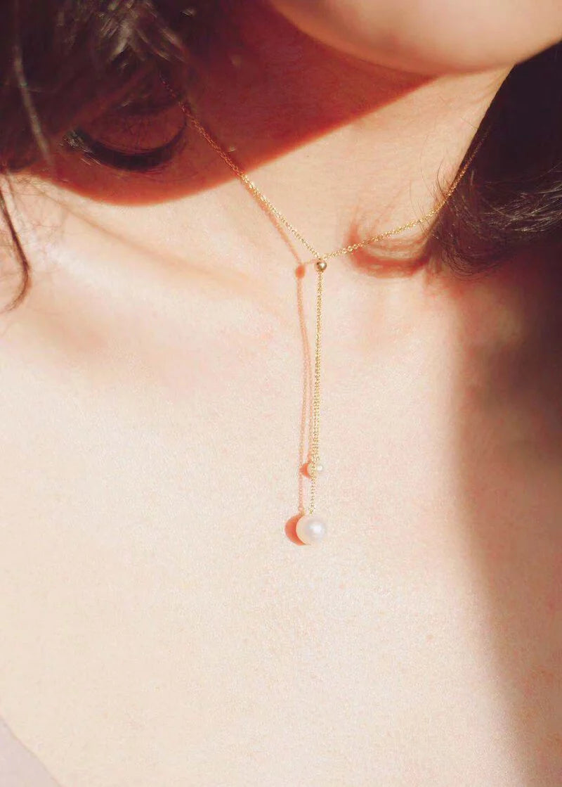 Olivia Yao, Olivia Yao Pearl Bell Necklace, , 