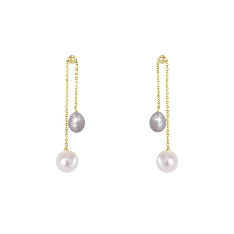 Olivia Yao, Olivia Yao Purple Pearl Bell Earring, , 