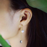 Olivia Yao Purple Pearl Bell Earring