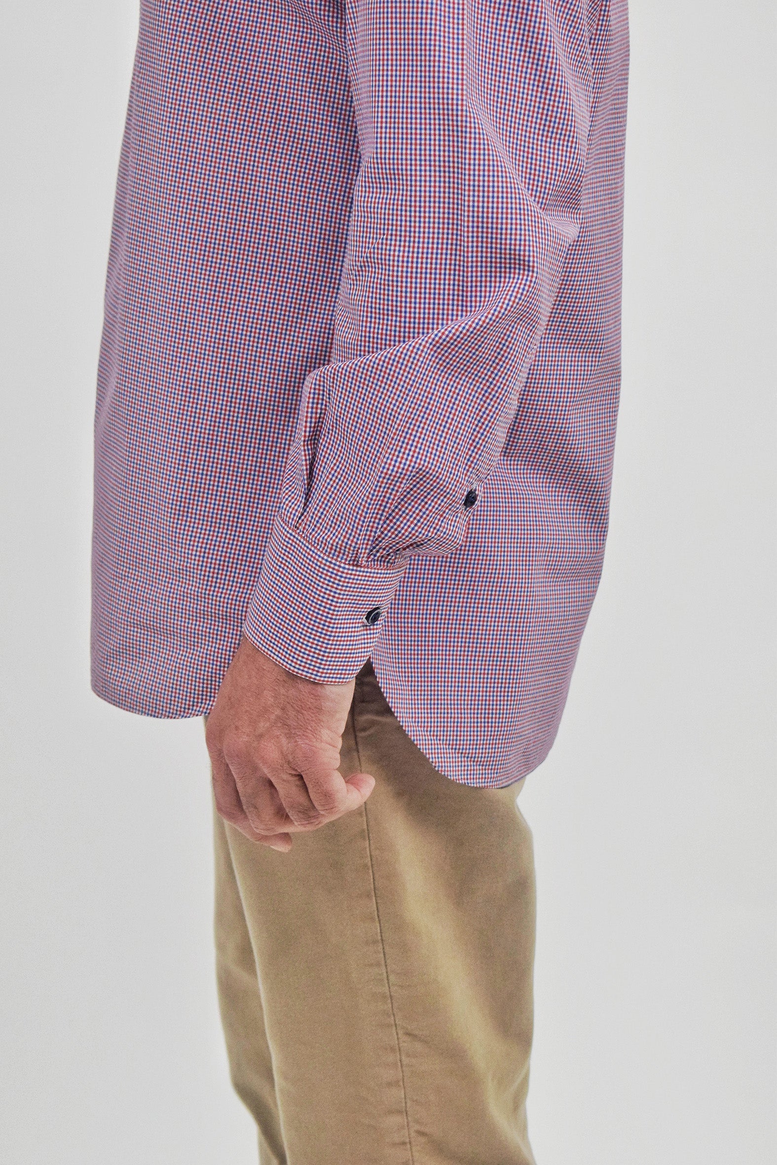 The RealReal,Marol, Marol Red Plaid Button Up Shirt, Red, Large-46-TagL