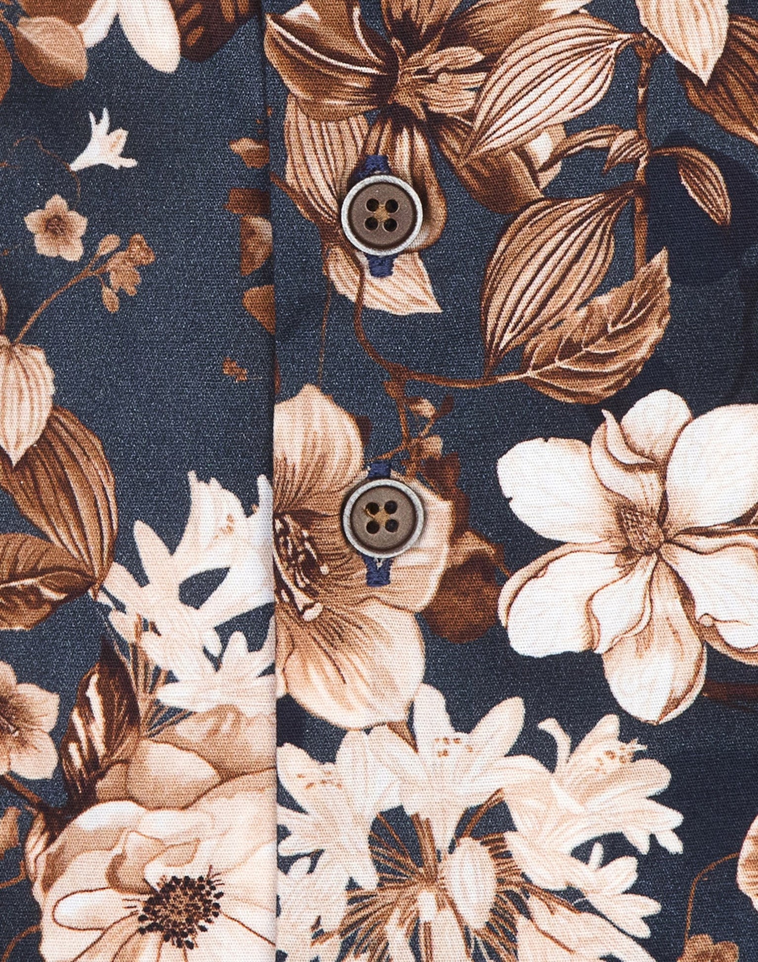 Brand Partner,R2 Amsterdam, R2 Amsterdam Navy Floral Print Stretch Long Sleeve Button Up Shirt, Blue, Medium-45-Tag42