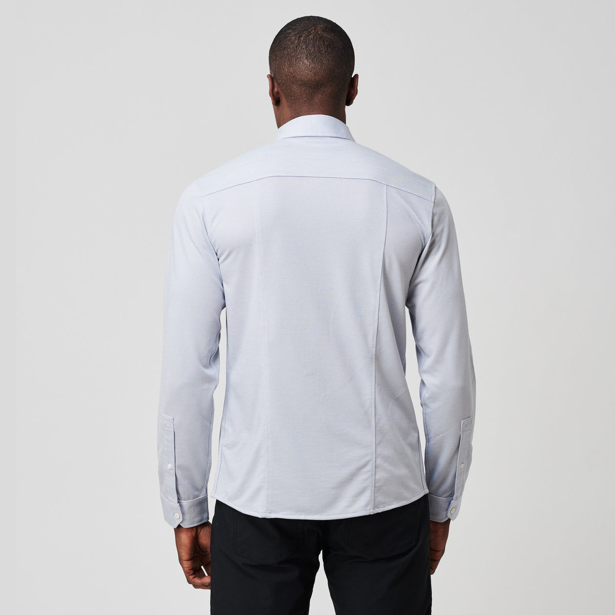 Brand Partner,Western Rise, Western Rise Light Blue Merino Wool Button Down Shirt, Blue, Small-40-TagS