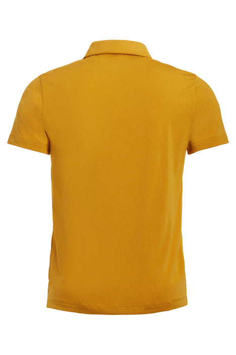 Jeff Mustard Short Sleeve Polo