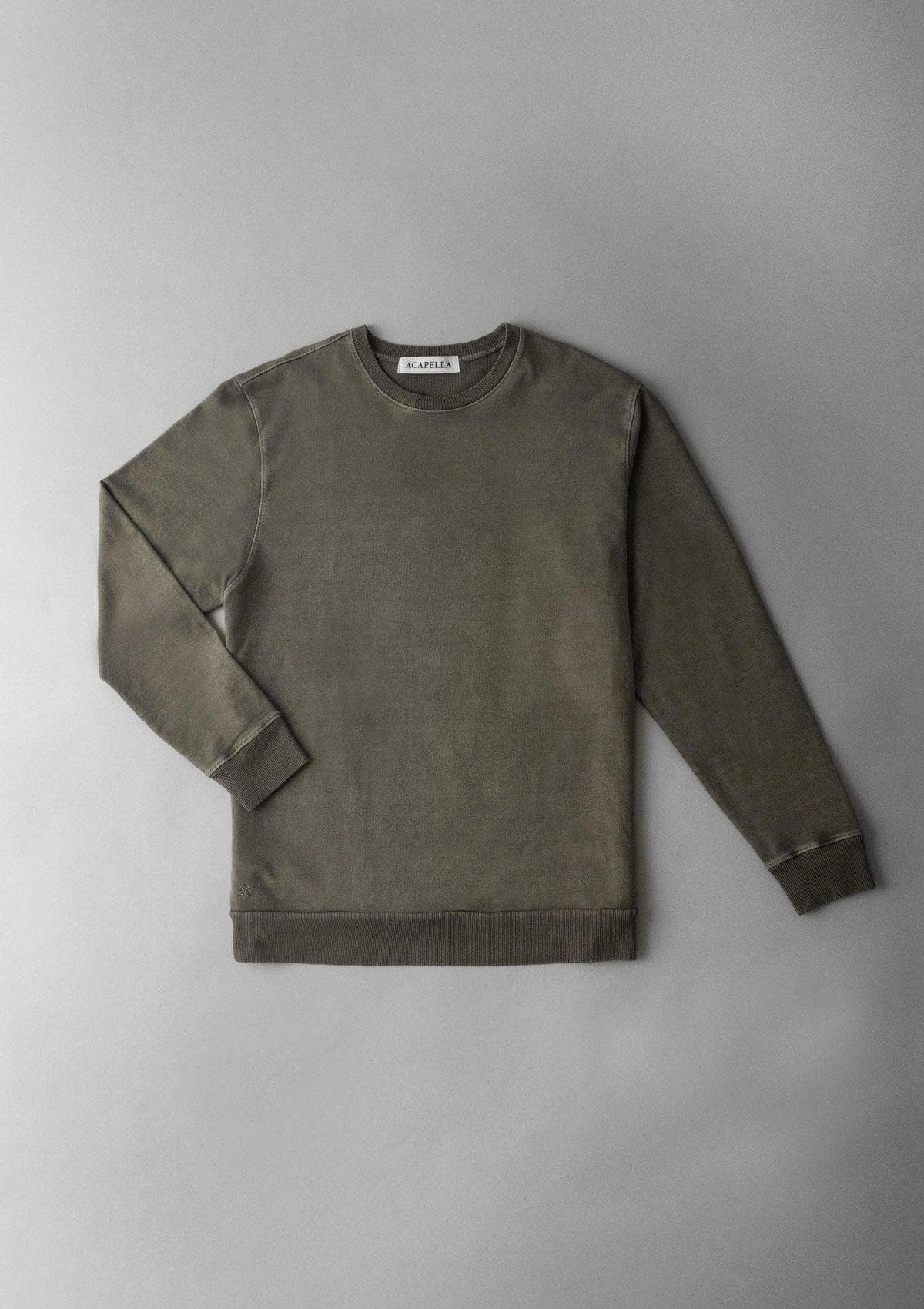 Brand Partner,Acapella, Acapella Military Green Long Sleeve Sweatshirt, Green, Medium-44-TagM