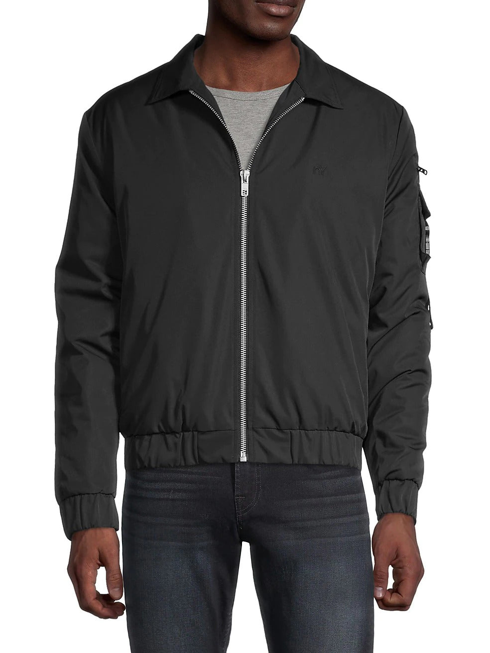 saksoff5th, Nana Judy Black Bomber Jacket, Black, Medium-45-TagM