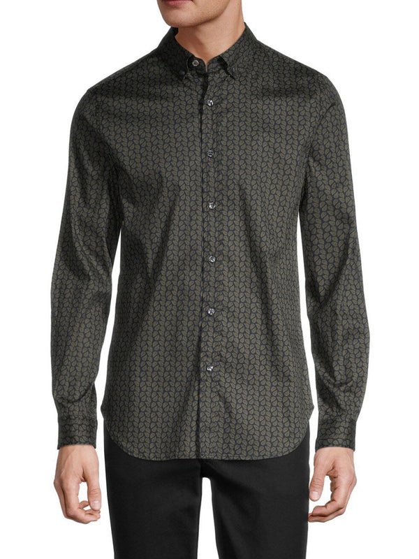 Ben Sherman Navy Paisley Buton Up Shirt