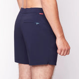 Public Beach Navy The Lifeguard Shorts 6.5" with Compression Liner