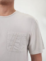 Reese De Luca Tan T-Shirt with Chest Pocket