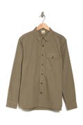 Nordstrom Rack, Baldwin Olive Slim Fit Button Up Shirt, Green, Medium-42-TagM