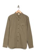 Baldwin Olive Slim Fit Button Up Shirt