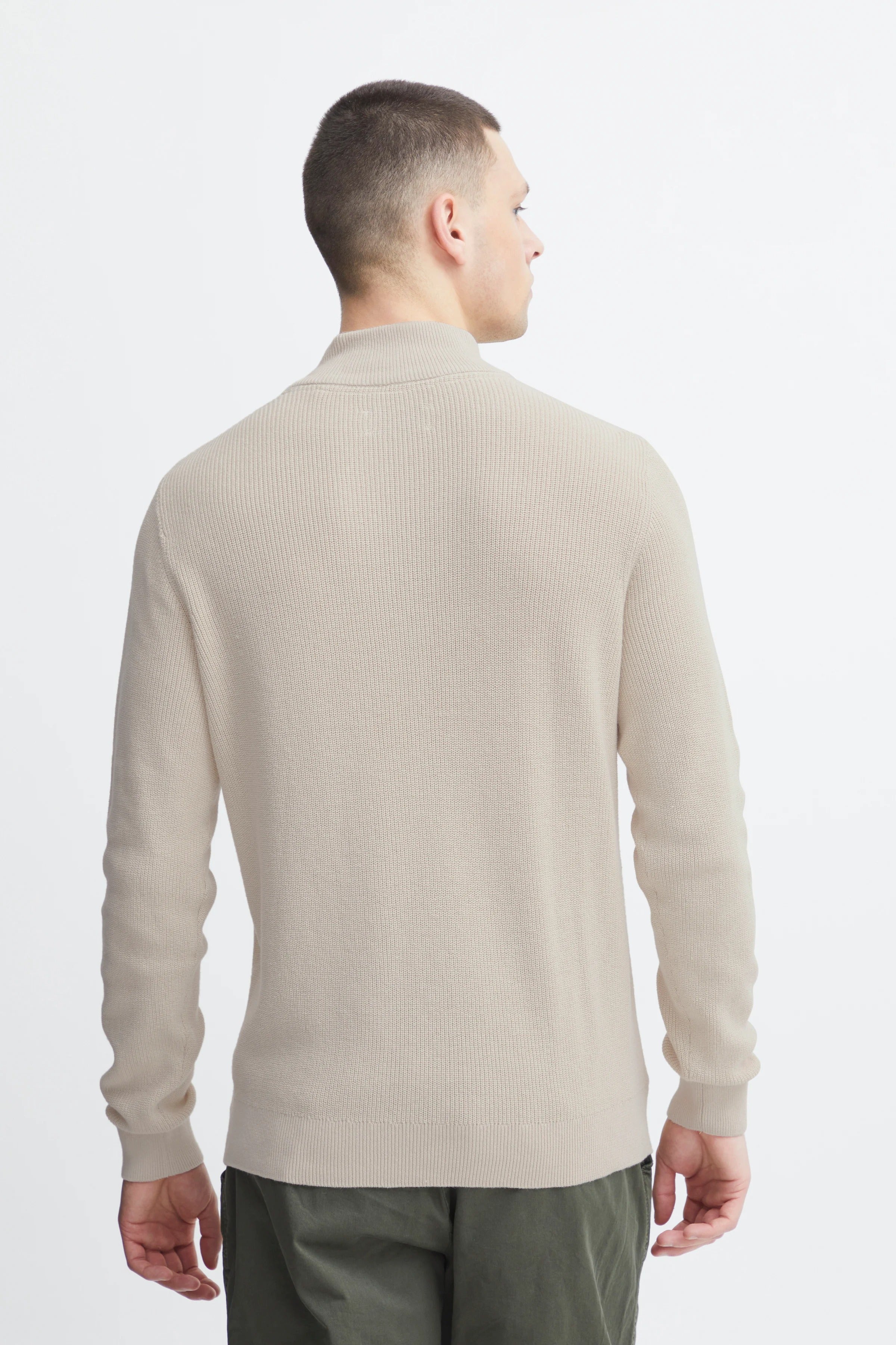 Other,Blend, Blend Cream Codford Half Zip Pullover, Cream, Small-40-TagM