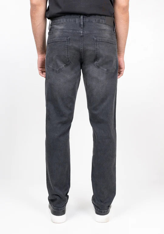 Wholesale,Brisk, Brisk Charcoal Grey Ripped Slim Fit Stretch Jeans, Grey, 40W-34L-Tag38