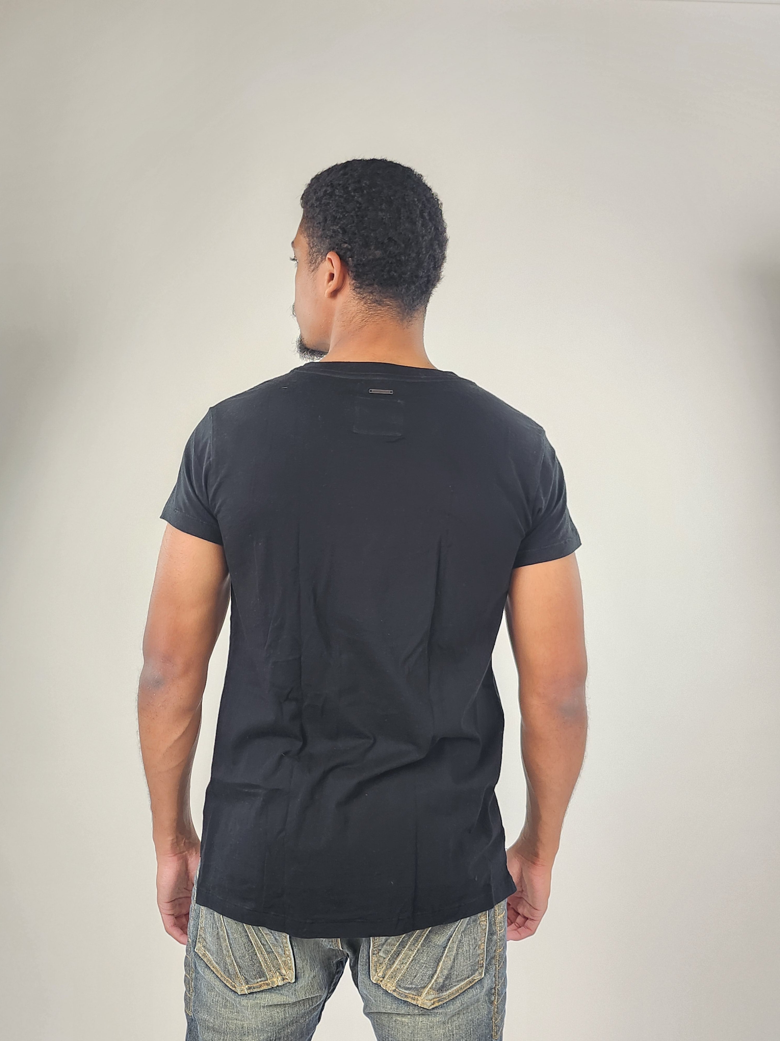 Wholesale,Reesedeluca, Reese De Luca Black Short Sleeve T-Shirt, Black, Small-39-TagM
