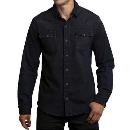 Canyon of Heroes Black Wash Denim Shirt