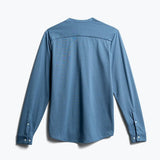 Ministry of Supply Moisture Wicking Blue Long Sleeve Henley