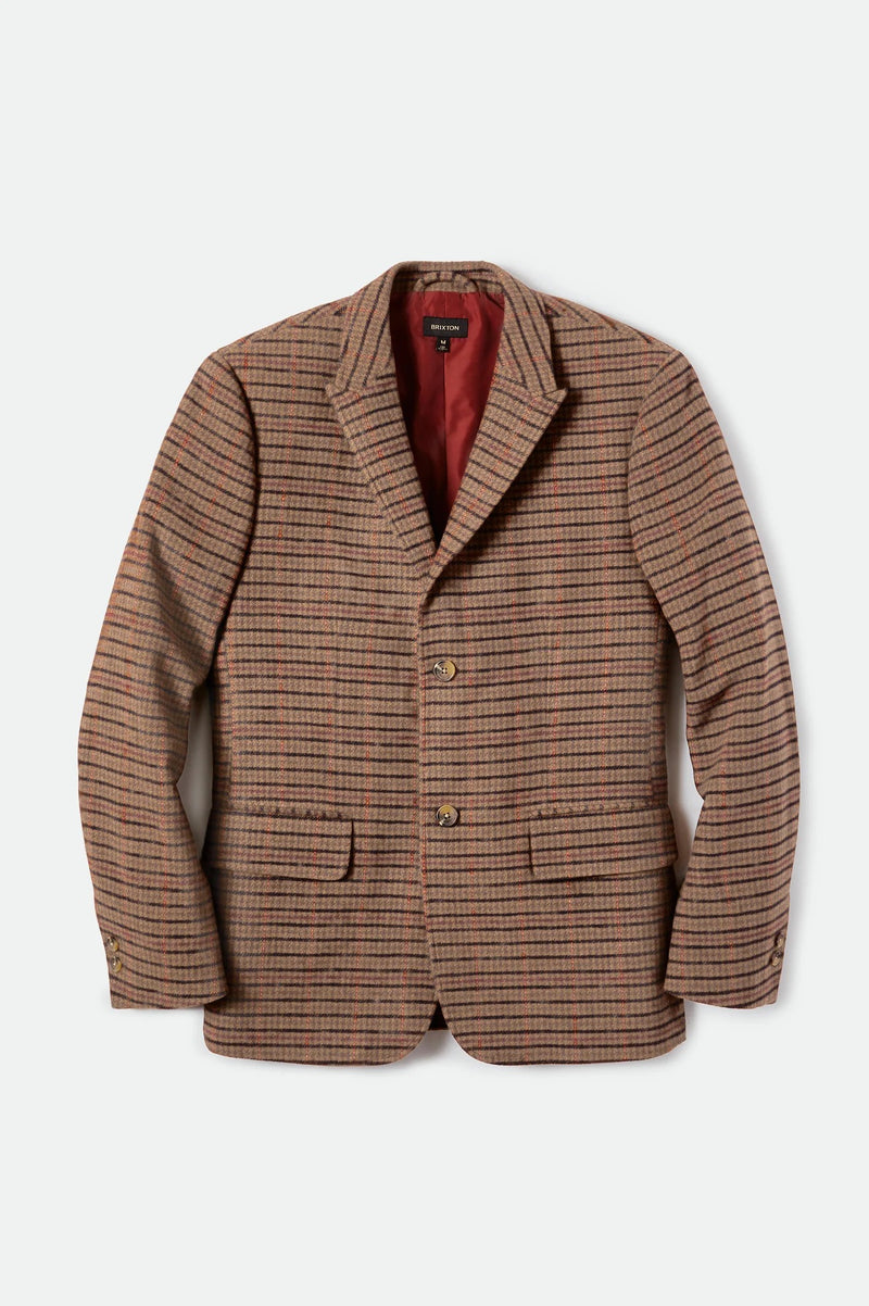 Brixton Brown Houndstooth Blazer