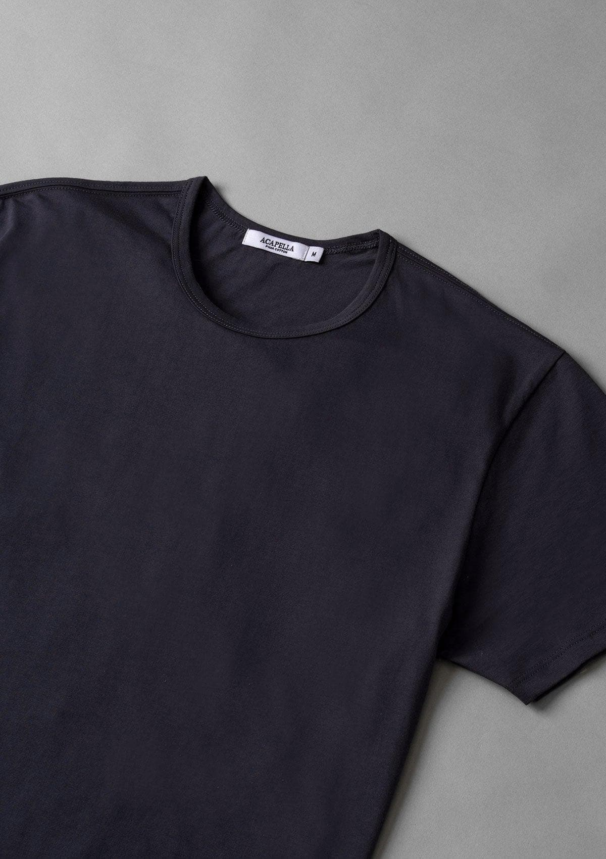 Brand Partner,Acapella, Acapella Navy Pima Cotton Tee, Blue, Large-43-TagL